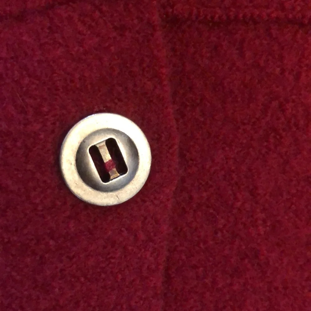 Chico’s Boiled Wool Cardigan Raspberry - Picture 3 of 8